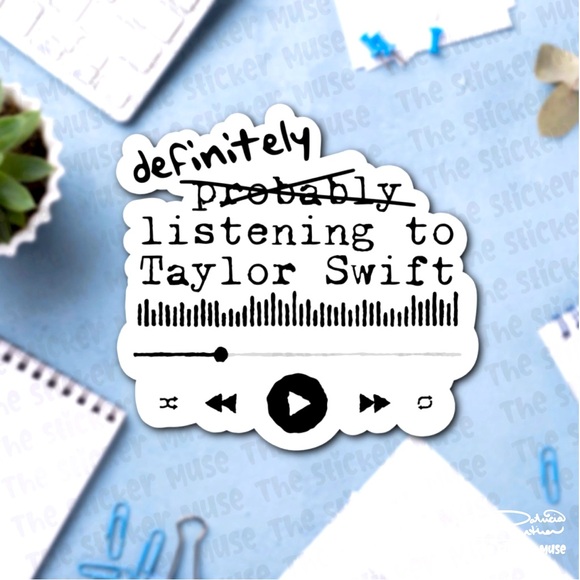 Taylor Swift inspired handmade vinyl sticker - Picture 1 of 6